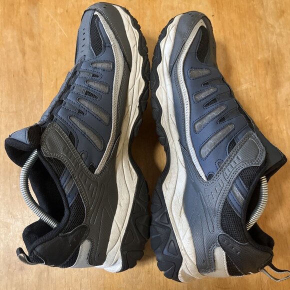 Skechers Shoes Mens 13 After Burn Memory Fit 51866 Navy &gray Casual Sneaker - Picture 5 of 10